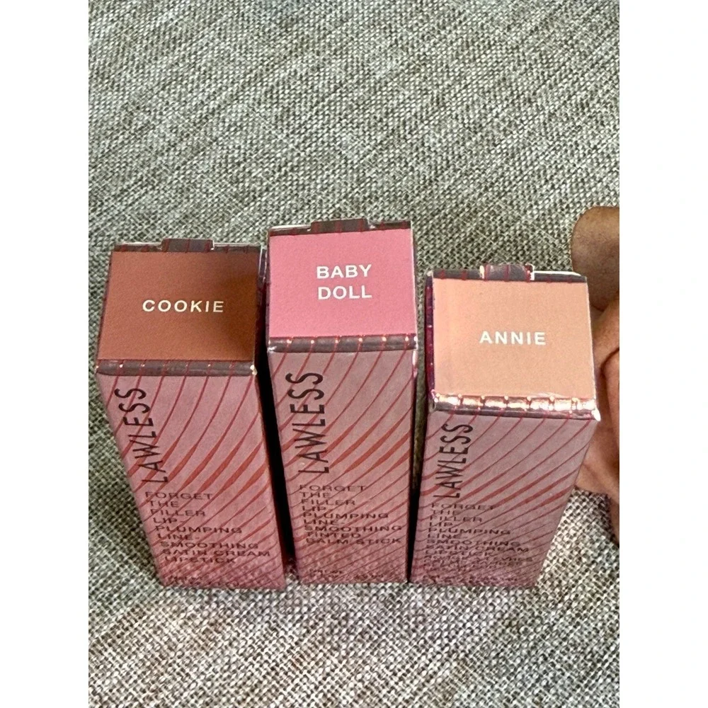 LAWLESS Forget The Filler Baby Doll Tinted Balm + Annie + Cooke Lipstick Bundle